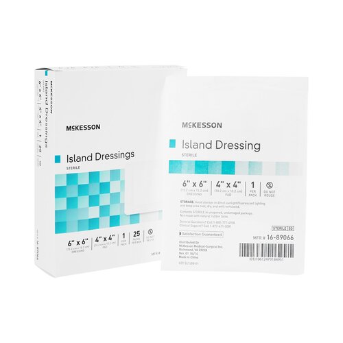 MON491827CS - McKesson - McKesson Island Dressing Polypropylene/Rayon 6" X 6", 25EA/BX, 4BX/CS