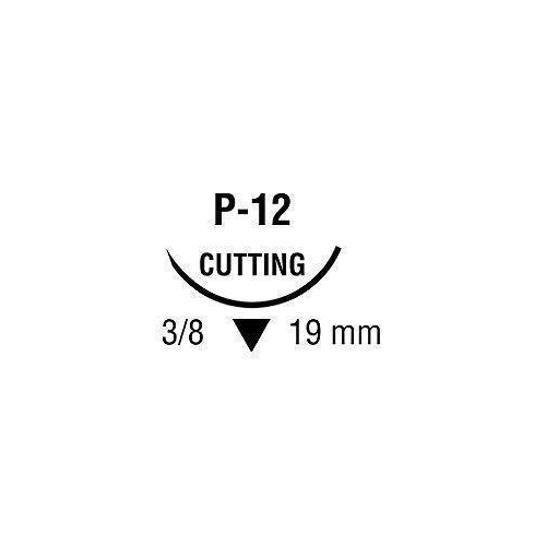 MON492060BX - Covidien - Absorbable Suture with Needle Caprosyn&trade; Polyester P-12 3/8 Circle Precision Reverse Cutting Needle Size 4 - 0 Monofilament