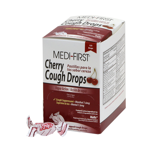 MON498806CS - Medique Products - Medique Products Cold and Cough Relief Medi-First Plus 7.6 mg Strength Lozenge 125 per Box