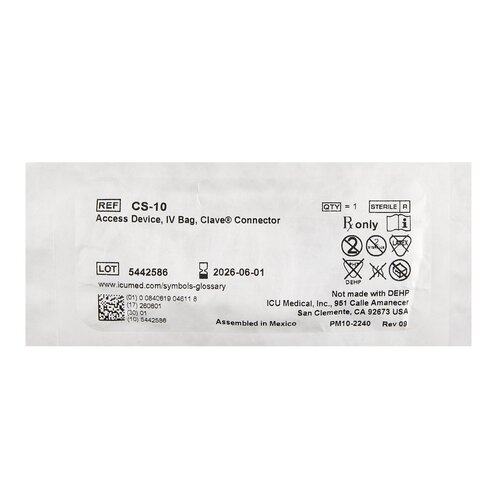MON498837CS - ICU Medical - ICU Medical Connector, IV Access