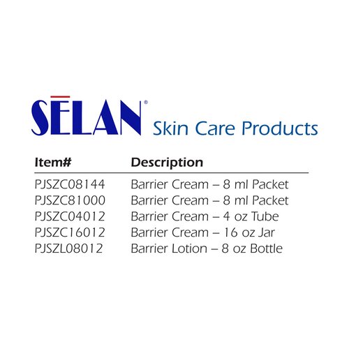 MON500111CS - Span America - Barrier Cream Selan+&reg; 8 ml Packet, 144EA/CS