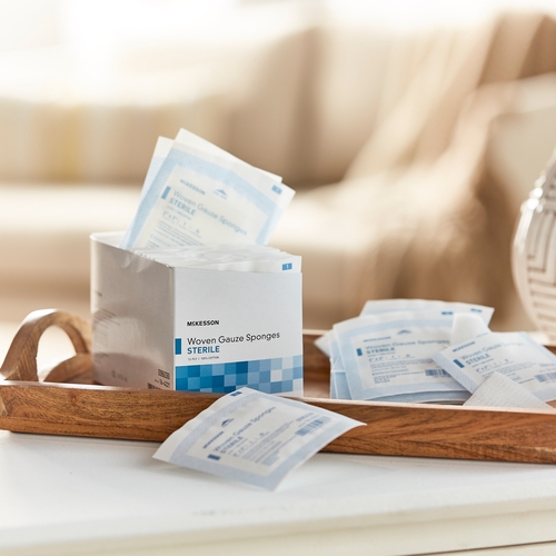 MON501657CS - McKesson - McKesson Sponge Dressing Medi-Pak Performance Plus Cotton Gauze 12-Ply 2" x 2" Square, 2400 EA/CS