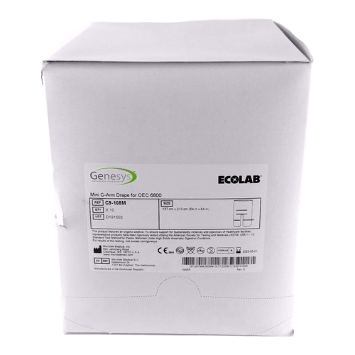 MON502336CS - Microtek Medical - Microtek Medical C-Arm Drape OEC 6800 54 X 84 Inch Mini C-Arm OEC 6800, 20/CS