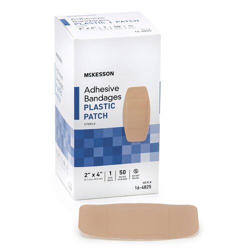 MON511333BX - McKesson - McKesson Adhesive Strip Medi-Pak&trade; Performance Sheer 2" X 4" Patch Beige, 50EA/BX