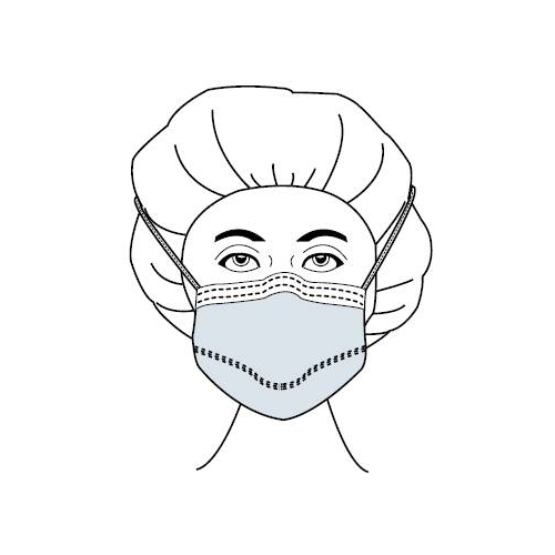 MON512609CS - Aspen Surgical Products - Aspen Surgical Products Surgical Mask Fog Shield Anti-fog Tape Pleated Tie Closure One Size Fits Most Green NonSterile ASTM Level 1 Adult, 300/CS