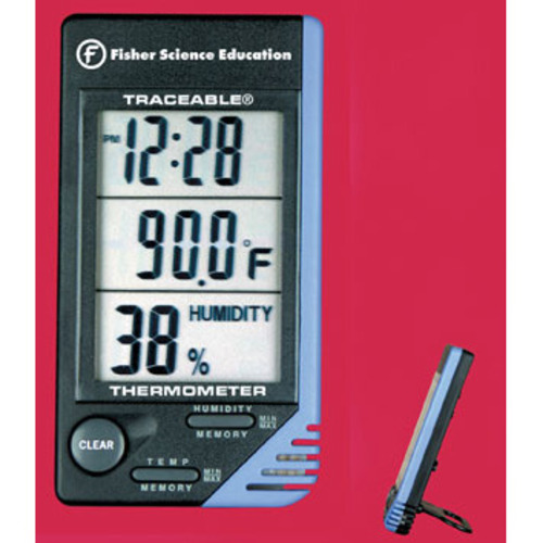 Fisher Brand Traceable Thermometer/Clock/Humidity Monitor