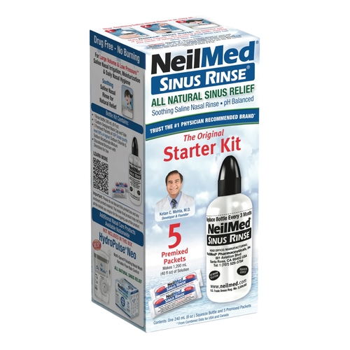 Neilmed Sinus Rinse Saline Nasal Rinse Kit Neilmed® Sinus Rinse™ 5 Packets  - Neilmed Products 70592800308 KT - Betty Mills