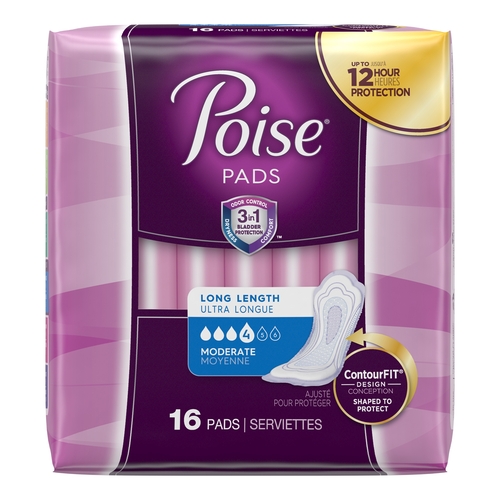 MON518188PK - Kimberly Clark Professional - Kimberly Clark Professional Poise&reg; Bladder Control Pads, 16/PK