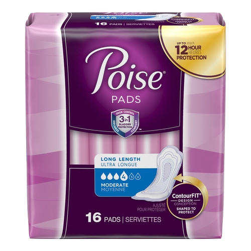 MON518188PK - Kimberly Clark Professional - Kimberly Clark Professional Poise&reg; Bladder Control Pads, 16/PK