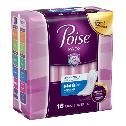 MON518188PK - Kimberly Clark Professional - Kimberly Clark Professional Poise&reg; Bladder Control Pads, 16/PK