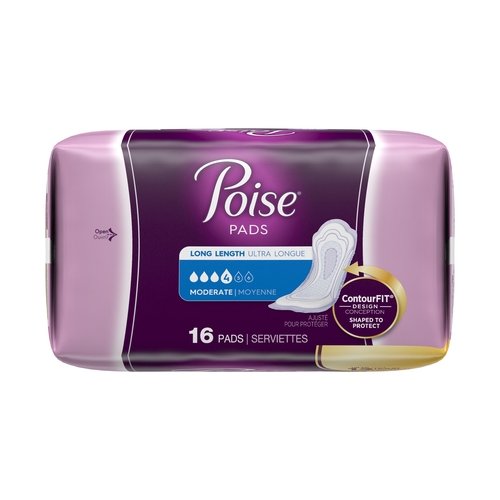MON518188PK - Kimberly Clark Professional - Kimberly Clark Professional Poise&reg; Bladder Control Pads, 16/PK