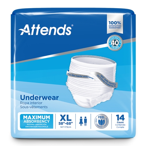 MON522095CS - Attends - Attends Moderate Absorbency Protective Underwear