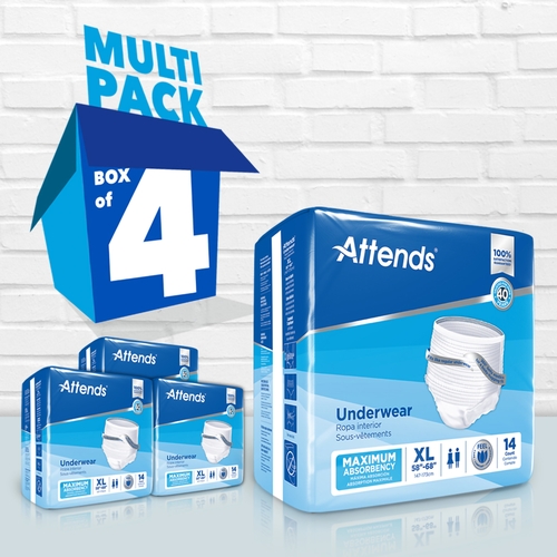 MON522095CS - Attends - Attends Moderate Absorbency Protective Underwear