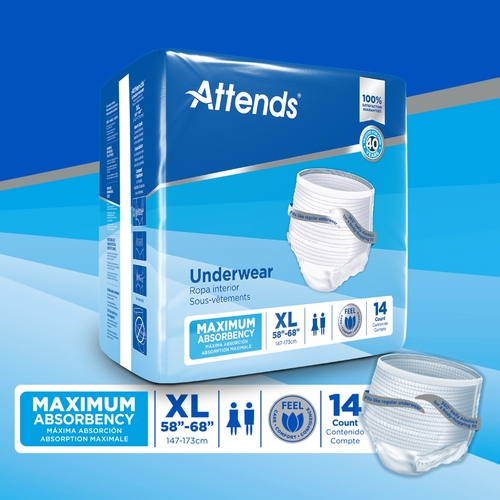 MON522095CS - Attends - Attends Moderate Absorbency Protective Underwear