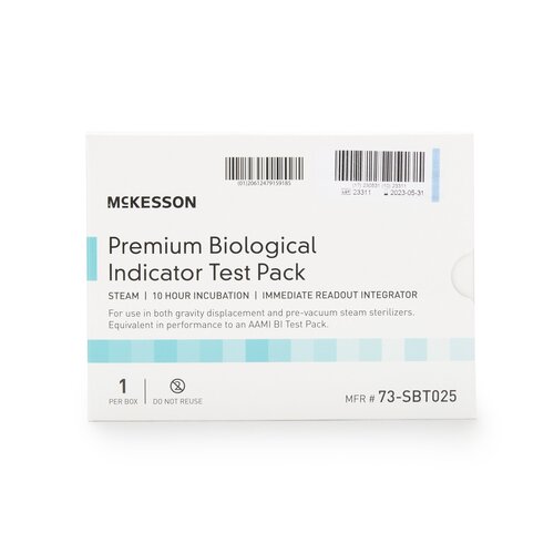MON524875CS - McKesson - Sterilization Biological Indicator Pack Steam, 25/CS