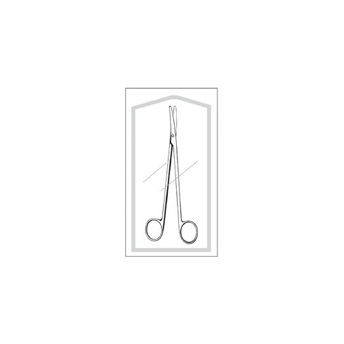 MON525972EA - Sklar - Sklar Dissecting Scissors Econo&trade; Metzenbaum 7 Inch Length Floor Grade Stainless Steel Sterile Finger Ring Handle Curved Blunt Tip / Blunt Tip