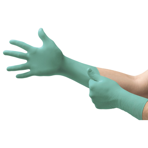 MON532735CS - Microflex Medical - Microflex Medical Exam Glove NeoPro&reg; EC Large NonSterile Polychloroprene Extended Cuff Length Textured Fingertips Green Chemo Tested