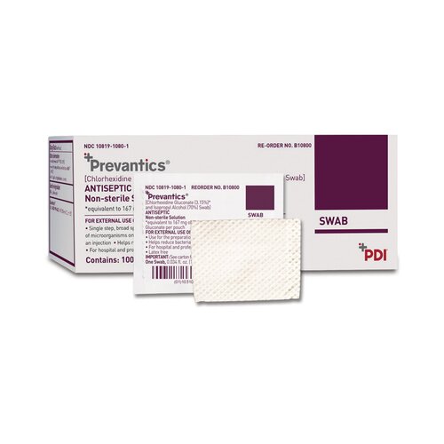 MON532824CS - PDI - PDI Prep Pad Chlorascrub Chlorhexidine Gluconate, 3.15% / Isopropyl Alcohol, 70% Peel Pouch 3-1/8" x 1-1/8", 1000 EA/CS