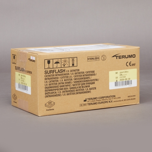 MON533440CS - Terumo Medical - Terumo Medical Peripheral IV Catheter SurFlash 24 Gauge 0.75&quot; Without Safety, 200 EA/CS