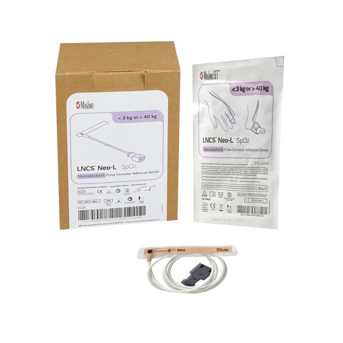 MON534005BX - Masimo Corporation - Oximeter Sensor LNCS 3 Foot Cord Finger, 20 EA/BX