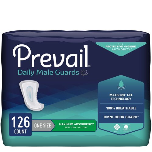 MON537655PK - First Quality - First Quality Prevail&reg; Male Guards, 13", 14 EA/PK