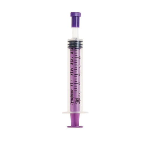 MON53841BX - Covidien - Covidien Oral Dispenser Syringe Monoject&reg; 6 mL Bulk Pack Oral Tip Without Safety, 100 EA/BX