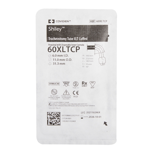 MON539854EA - Medtronic - Shiley&trade; XLT Proximal Extension Tracheostomy Tube, Size 6, Cuffed