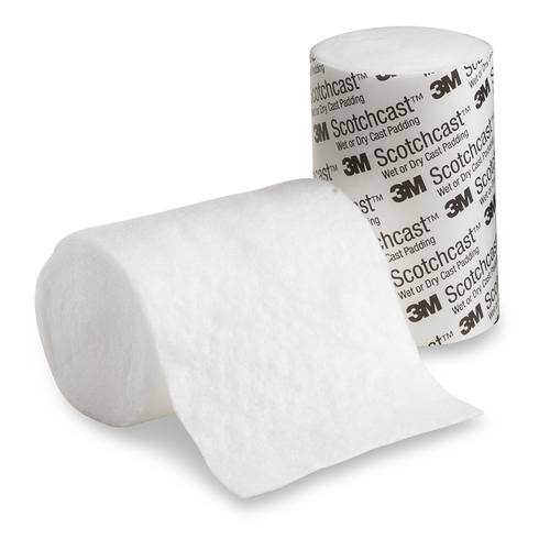 MON540046CS - 3M - 3M Cast Padding Water Resistant 3M&trade; Scotchcast&trade; Wet or Dry 4 Inch X 4 Yard Polypropylene / Polyethylene Knit / NonWoven Fibers NonSterile, 4/CS