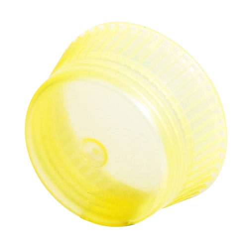 MON545471CS - Bio Plas - Uni-Flex&reg; Safety Cap Tube Closure Flexible Plastic Over-Locking Yellow 13 mm For 13 mm Culture Tubes NonSterile, 10/CS