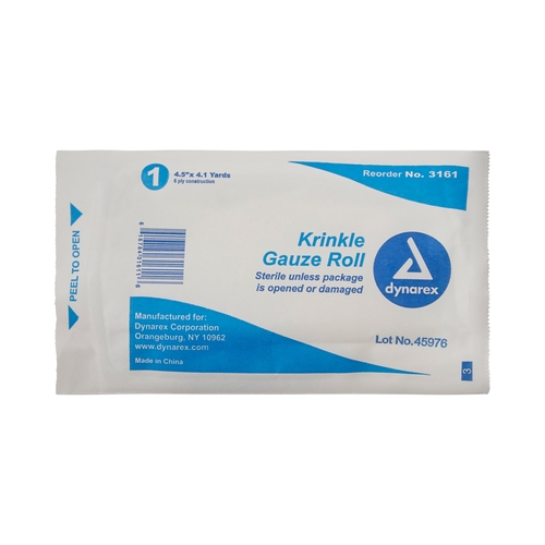 MON545991PK - Dynarex - Dynarex Bandage Roll Gauze 6-Ply 4.5" x 4.1 Yard