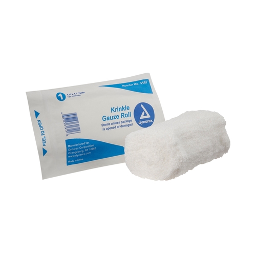 MON545991PK - Dynarex - Dynarex Bandage Roll Gauze 6-Ply 4.5" x 4.1 Yard