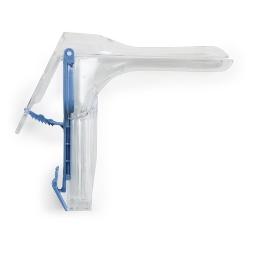 MON551567CS - McKesson - McKesson Vaginal Speculum Graves NonSterile Office Grade Acrylic Small Double Blade Duckbill Disposable Corded Light Source Compatible, 100 EA/CS