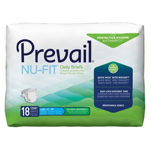 Prevail Per-Fit Extra Absorbency Incontinence Underwear, Large, 18 Count :  : Health & Personal Care