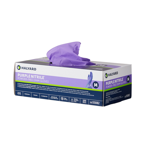 Halyard Health Purple Nitrile Gloves - 100/Box - Medical Warehouse