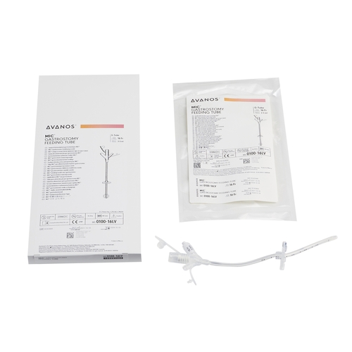 MIC Gastrostomy Feeding Tube MIC® 16 Fr. Silicone Sterile - Avanos 