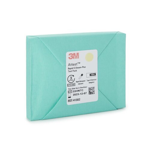 MON566792CS - 3M - 3M Attest Rapid 5 Steam-Plus Sterilization Biological Indicator Pack Steam 2 Inch, 64/CS