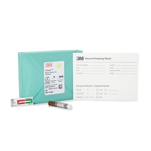 MON566792CS - 3M - 3M Attest Rapid 5 Steam-Plus Sterilization Biological Indicator Pack Steam 2 Inch, 64/CS
