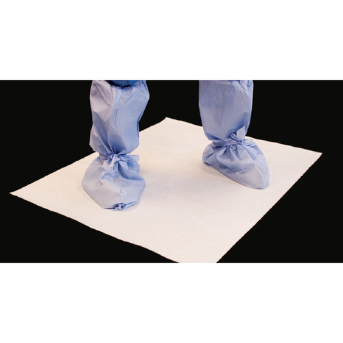 MON567261CS - LDI Corp - Absorbent Floor Mat EnviroSorb 36 x 40 Inch White Polyester / Rayon / Polyethylene, 25/CS