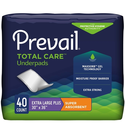 MON572724CS - First Quality - First Quality Prevail&reg; Premium Super Absorbent Underpad - XL Plus, 40/CS