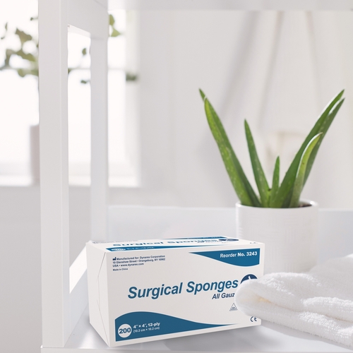 MON575162CS - Dynarex - Gauze Sponge 12-Ply 4" x 4", 2000 EA/CS