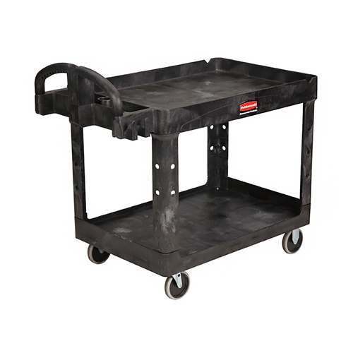 Heavy-Duty Utility Cart: Structural Foam, Black