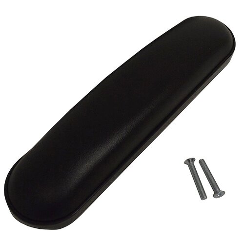 MON580700EA - Invacare - Wheelchair Armpad, Desk Length, Black Base, Black Upholstered, 9-1/8" L x 2" W
