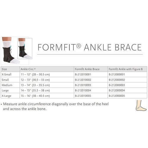 MON613428EA - Ossur - Ankle Support Form Fit&reg; Medium Speed Lace / Figure-8 Strap Left or Right Foot