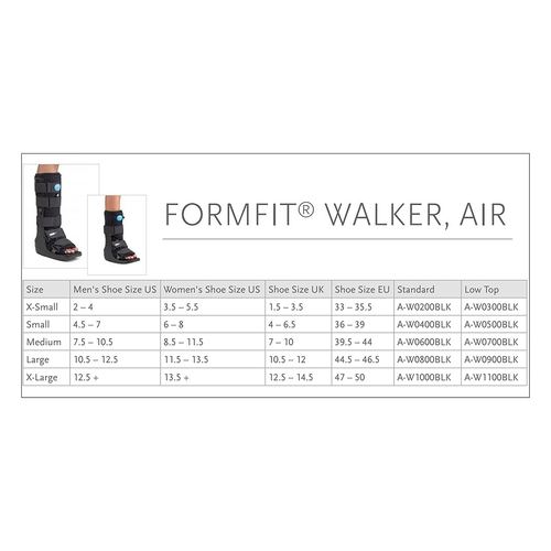 MON624383EA - Ossur - Ossur Walker Boot Equalizer&reg; Medium Hook and Loop Closure Female Size 8.5 - 11.5 / Male Size 7.5 - 10.5 Left or Right Foot