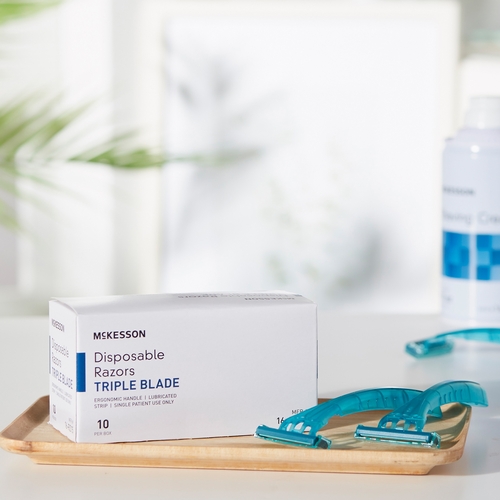 MON628717EA - McKesson - McKesson Razor Triple Blade Disposable