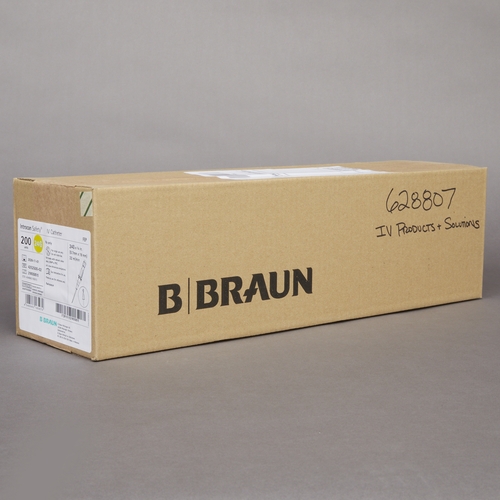 MON628807CS - B. Braun - B. Braun Peripheral IV Catheter Introcan Safety&reg; 24 Gauge 3/4" Sliding Safety Needle, 50 EA/BX, 4BX/CS