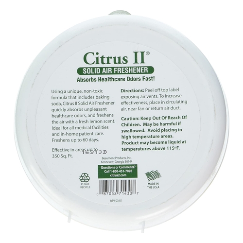 MON629143CS - Beaumont Products - Air Freshener Citrus II&reg; Solid 8 oz. Box Fresh Lemon Scent, 12/CS