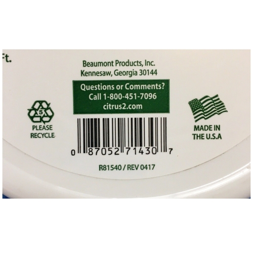 MON629143CS - Beaumont Products - Air Freshener Citrus II&reg; Solid 8 oz. Box Fresh Lemon Scent, 12/CS