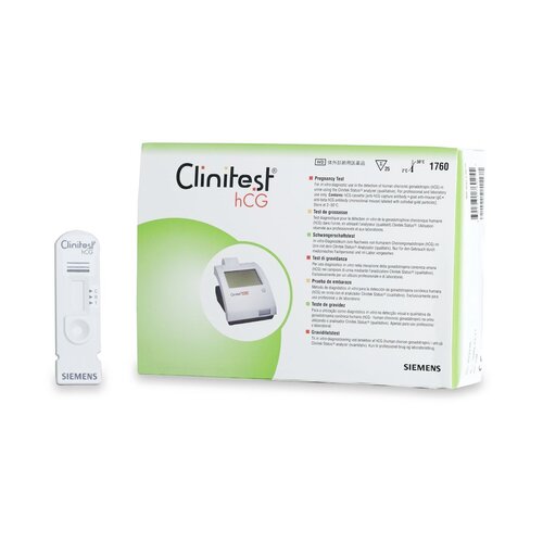 MON632015KT - Siemens - Rapid Test Kit Clinitest&reg; hCG Fertility Test hCG Pregnancy Test Urine Sample 25 Tests, 1/KT