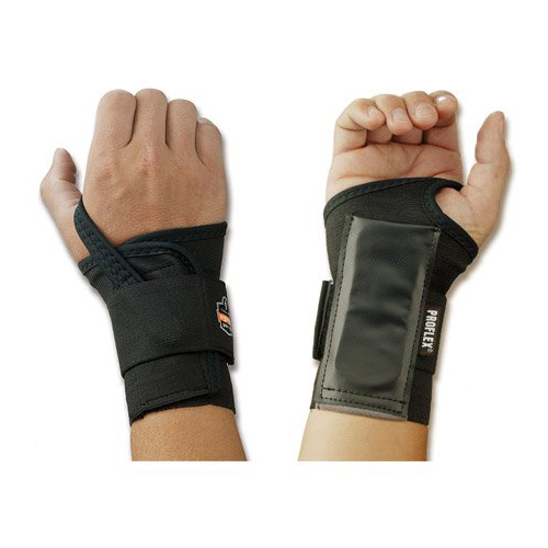 MON633410EA - Ergodyne - Ergodyne Wrist Support ProFlex 4000 Single Strap Elastane / Elastic / Polyester Right Hand Black Small